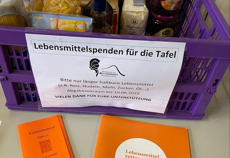 Rittersberg-Spendenaktion zu Gunsten der Tafel in Kaiserslautern