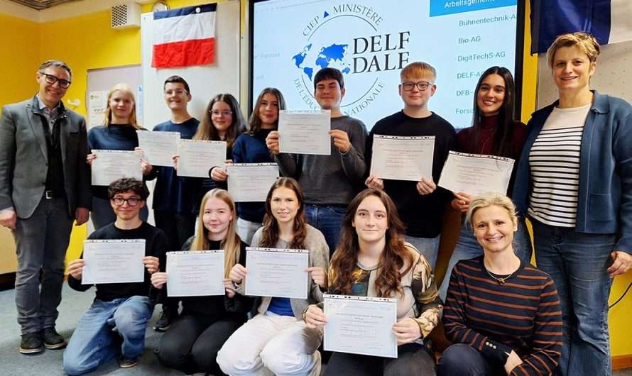 Feierliche Übergabe der DELF-Diplome am RBG