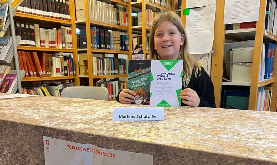 Marlene Schulz (6a) gewinnt den Schulentscheid am RBG